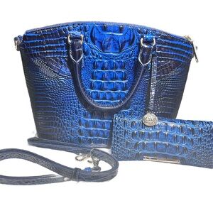 Brahmin Sapphire Duxbury with matching Ady Wallet